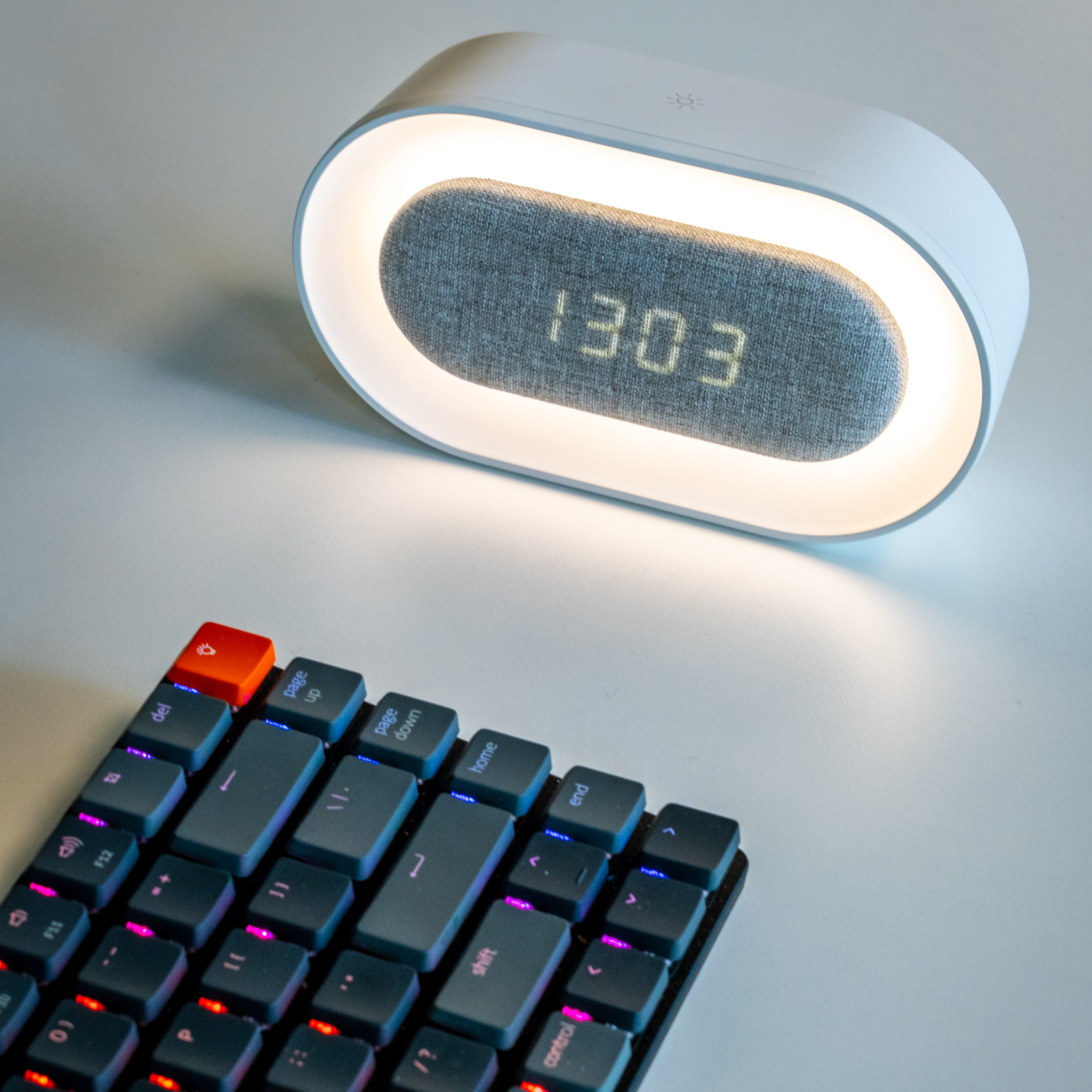 GLOW Night Light Alarm Clock